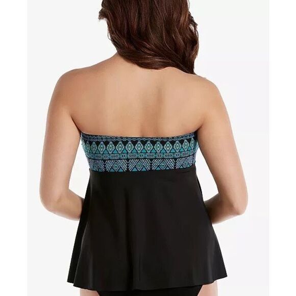 New. Miraclesuit bandeau tankini top. Size 14. Retails $129 - Picture 2 of 7